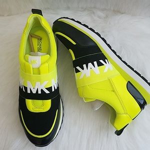 Michael Kors Neon Yellow Sneakers